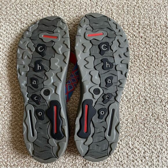 Chaco Women's Sandals - Red, Blue, Gray - Picture 9 of 10